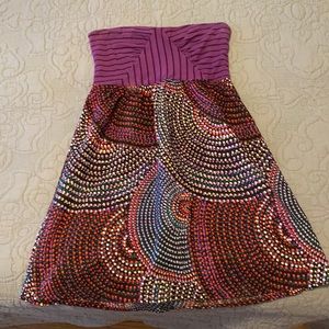 Roxy tube top dress size medium